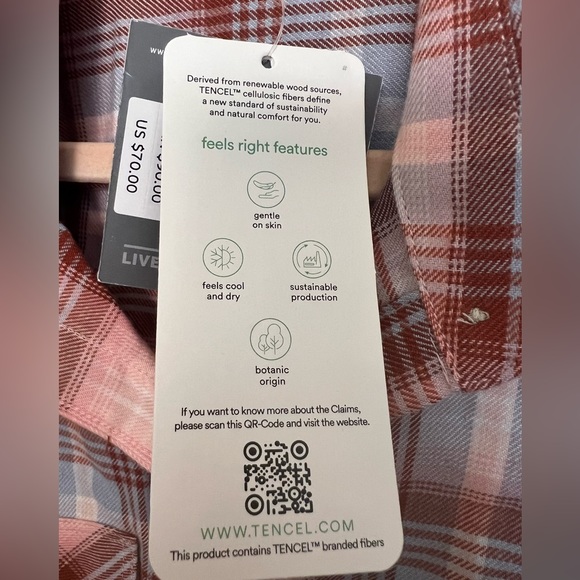 Eddie Bauer Women’s M Flannel Button-down long sleeve shirt, Collared - Picture 5 of 7